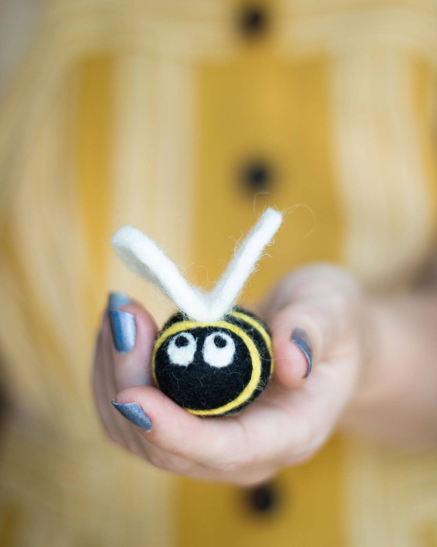 Berta the Honeybee Eco Wool Pet Toys