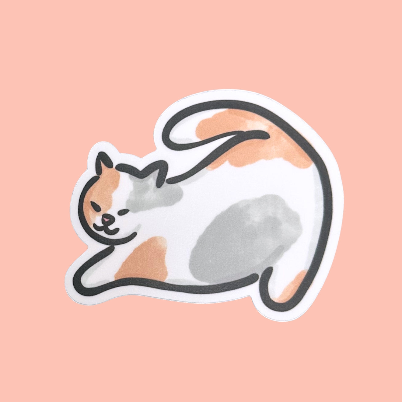 Calico Cat Vinyl Sticker