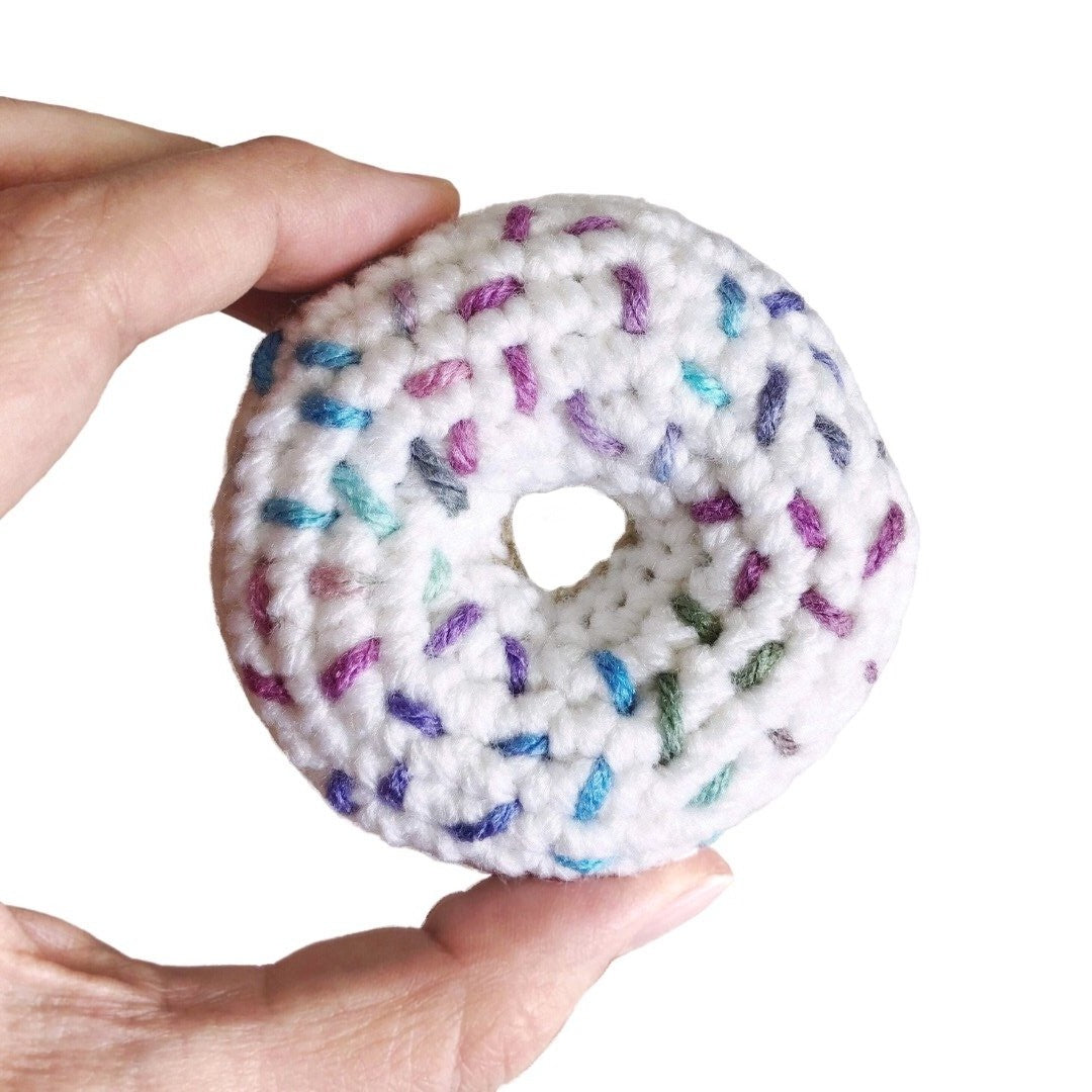Vanilla Sprinkle Donut Catnip Toy