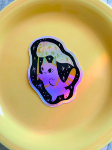 Holographic star catcher kitty!