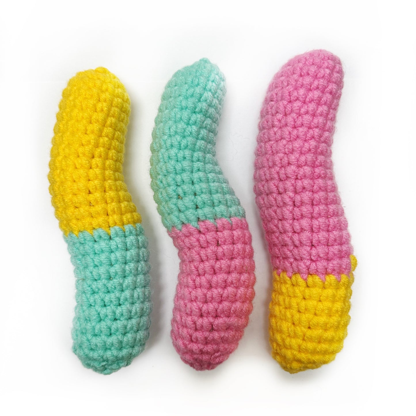 Giant Gummy Worm Kicker Toy for Cats