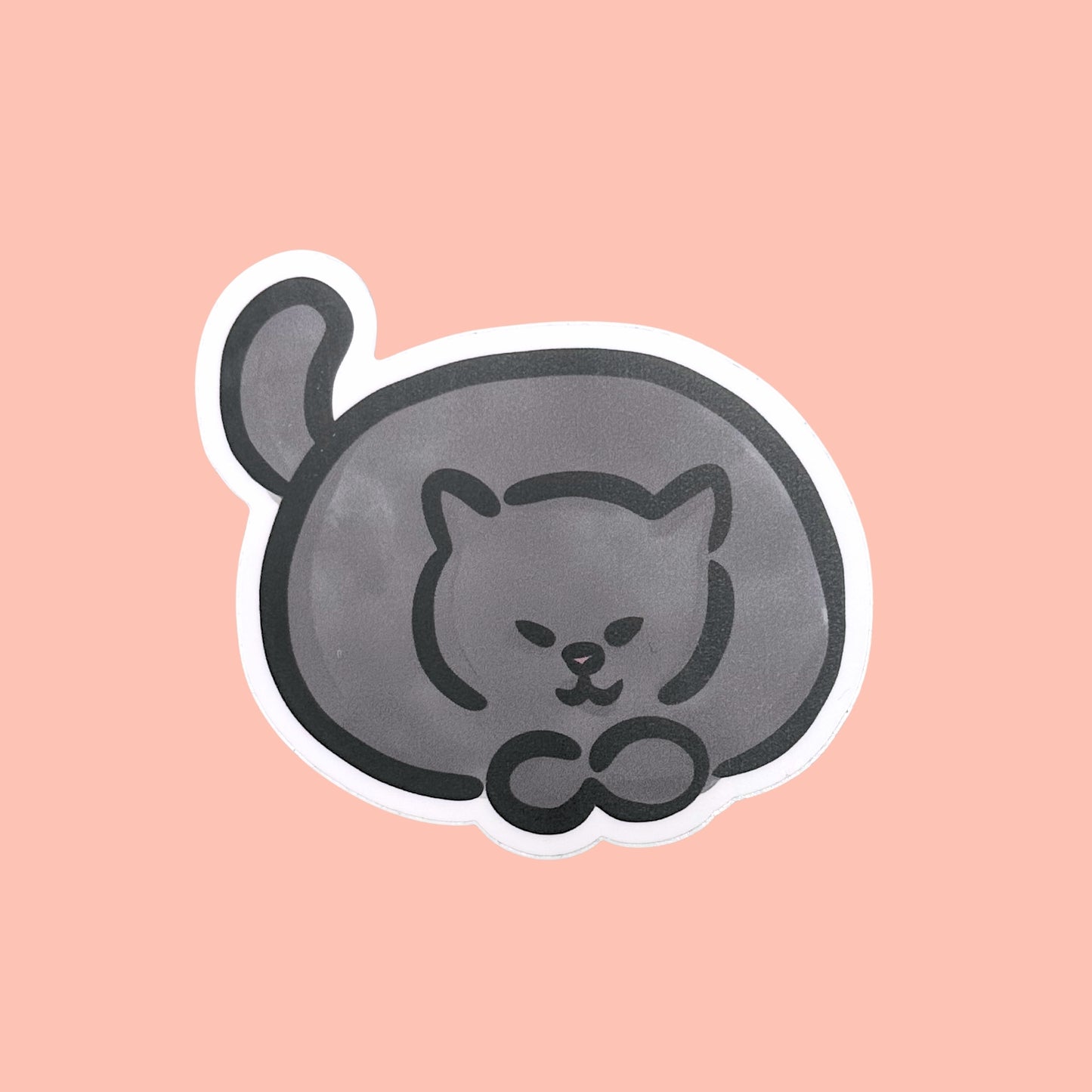 Black Cat Vinyl Sticker
