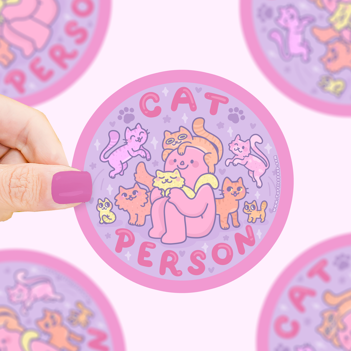 Cat Person Cat Lover Vinyl Sticker