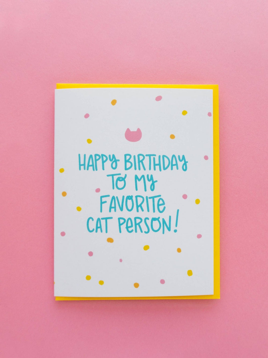 My Favorite Cat Person Card
