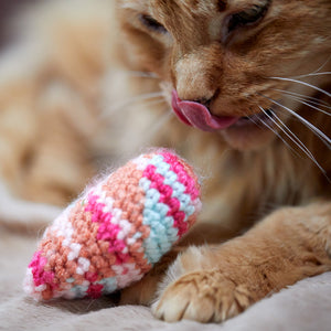 Pink Heart Cat Toy