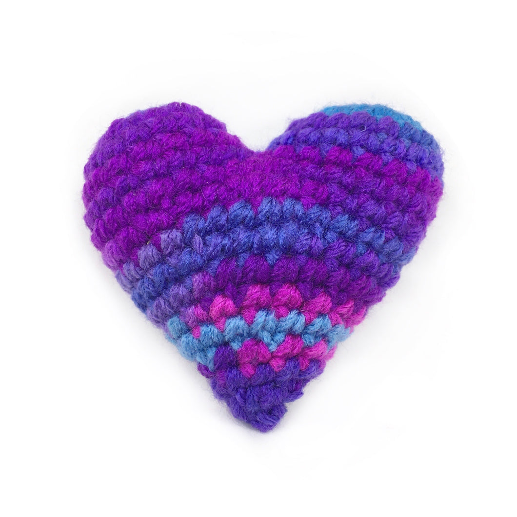Purple Heart Cat Toy